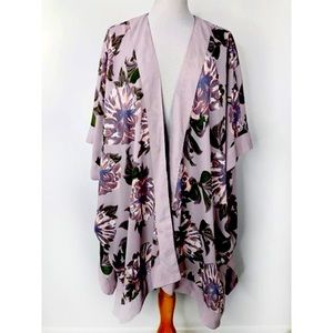 Vince Camuto Floral Sheer Kimono